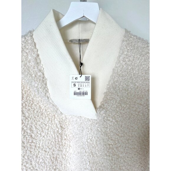 Zara Trafaluc Ivory Fuzzy Sweater - Picture 3 of 4